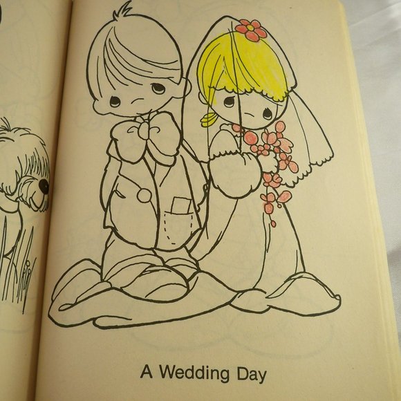 Precious Moments, Bible KJV Red Letter, 3 Coloring Books - Picture 14 of 15